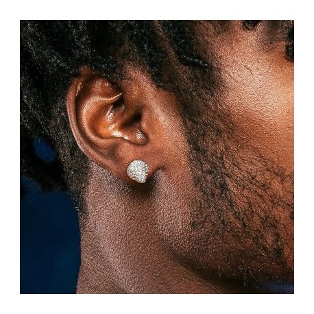 Iced Spike Stud Earrings