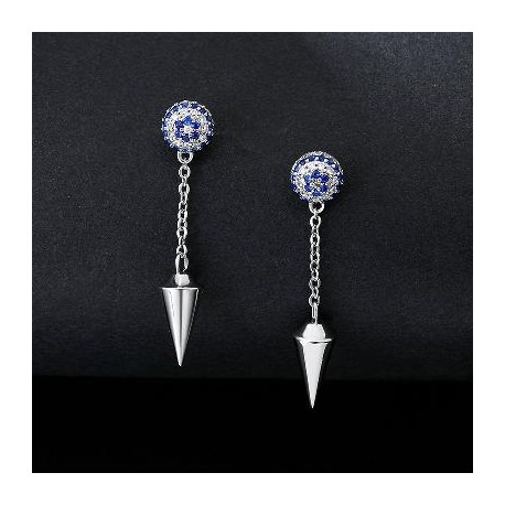 Iced Evil Eye Drop Earrings