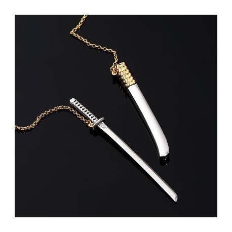 Katana Unsheathed Sword Necklace