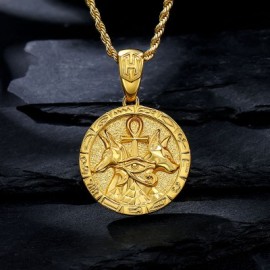 Ancient Egyptian Anubis Ankh Pendant