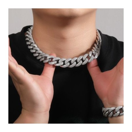 18mm Iced Miami Cuban Chain