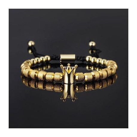 King Crown Beads Adjustable Bracelet