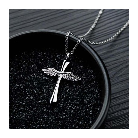 Angel's Wing Urn Pendant with Precious Memories