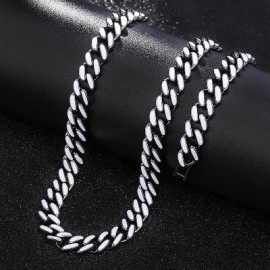 10mm Enamel Miami Cuban Chain