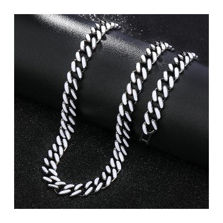 10mm Enamel Miami Cuban Chain