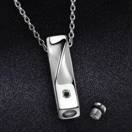Birthstone Pillar Urn Pendant