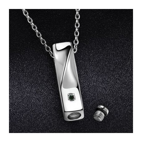 Birthstone Pillar Urn Pendant