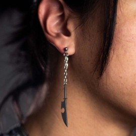 Legendary Sword Earring in White Gold