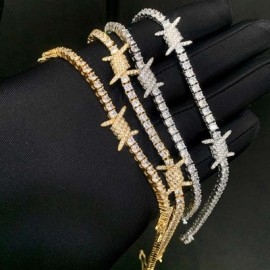 3mm Iced Out Thorns Tennis Chain