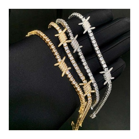 3mm Iced Out Thorns Tennis Chain