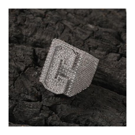 Iced Out Baguette Cut Letters&Numbers Ring