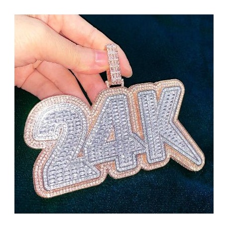 Custom Double Layer Bold Letters /Numbers Pendant
