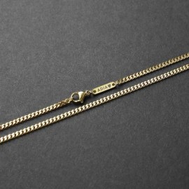 3mm Custom Name Cuban Necklace in Gold