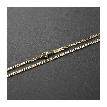 3mm Custom Name Cuban Necklace in Gold