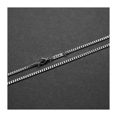 3mm Custom Name Stainless Steel Cuban Chain