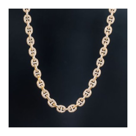 8mm Paved G-Link Necklace