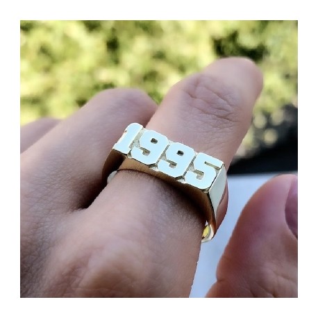 Custom Memorial Year/Numbers Ring