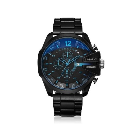 53mm Sport Stainless Steel Quartz Men's Watch