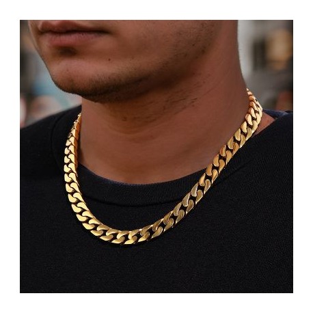 10mm Stainless Steel Miami Cuban Link Chain