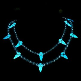 Glow in the Dark Fight Tooth and Claw Pearl Necklace