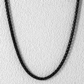 5mm Round Box Chain in Black Gold