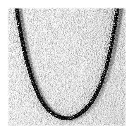 5mm Round Box Chain in Black Gold