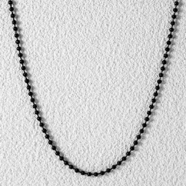 3mm Steel Bead Chain in Black Gold