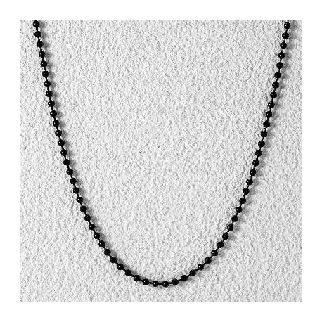 3mm Steel Bead Chain in Black Gold