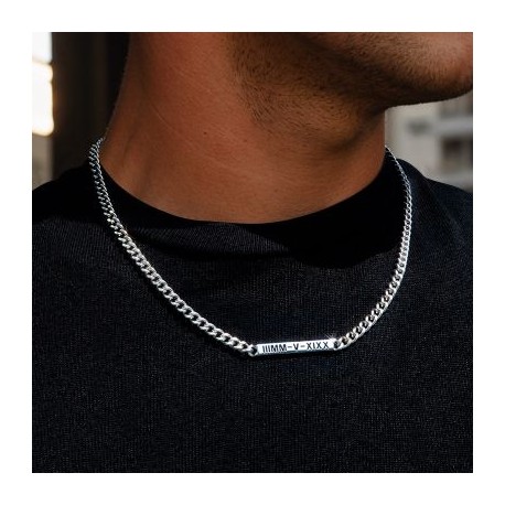 5mm Personalized Engraved Cuban ID Necklace