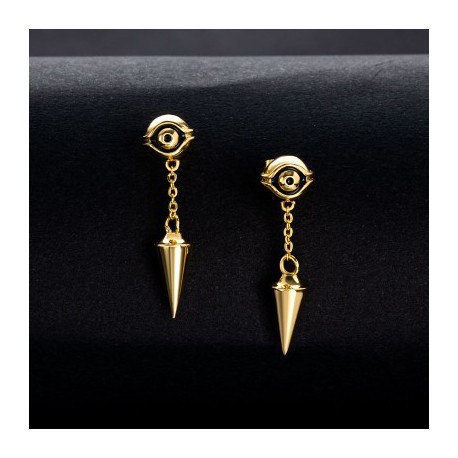 Eye of Ra Cron Drop Earrings