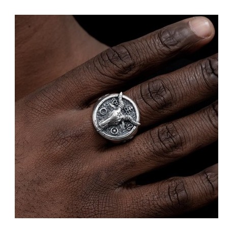 Satanic Goat Ring