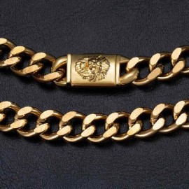 10mm Lion Buckle Cuban Chain