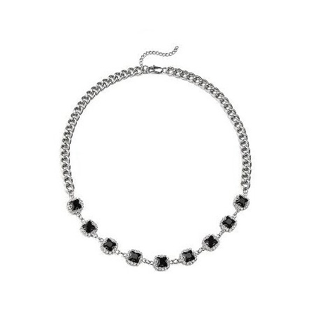 Black Sapphire Cuban Link Chain