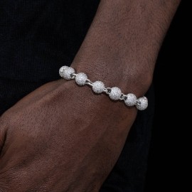 8mm Iced Beads Bracelet
