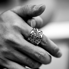 Ankara Eye of Horus Stainless Steel Ring