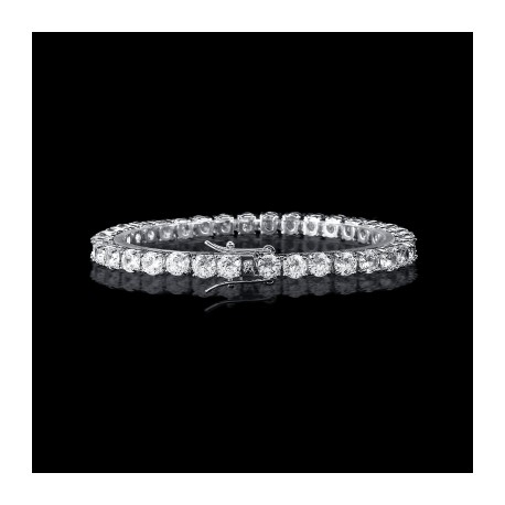5mm Tennis Bracelet in 18K White Gold