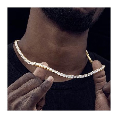 5mm Tennis 18K Gold Chain