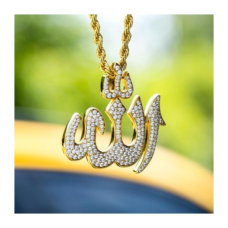 Iced Muslim Allah Pendant