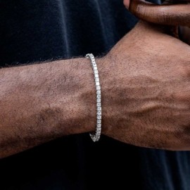 3mm Tennis Bracelet in 18K White Gold