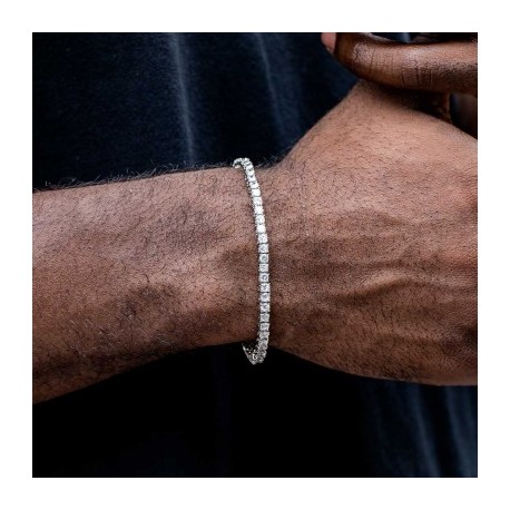 3mm Tennis Bracelet in 18K White Gold