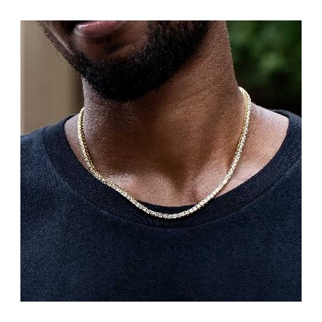 3mm Tennis 18K Gold Chain