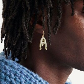 Water Drop A-Z Letter Dangle Earring