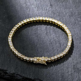 3mm Tennis Bracelet in 18K Gold