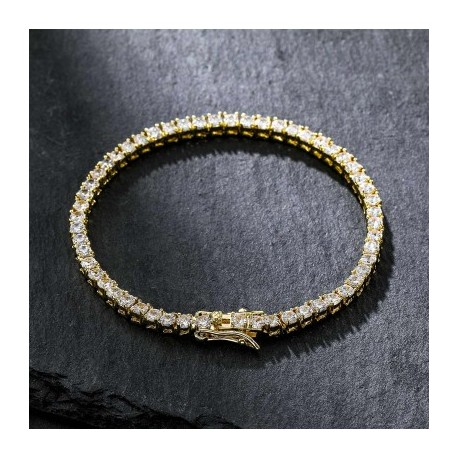 3mm Tennis Bracelet in 18K Gold