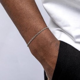 3mm Cable Solid 925 Sterling Silver Bracelet