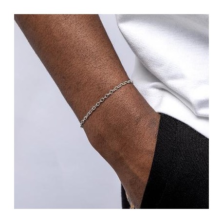 3mm Cable Solid 925 Sterling Silver Bracelet