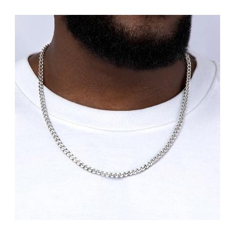 5mm Cuban Link Solid 925 Sterling Silver Chain