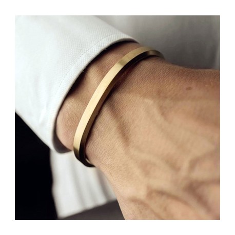 Simple and Stylish 6mm Stainless Steel Open Bracelet