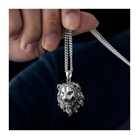 Stainless Steel Lion Head Pendant