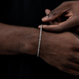 3mm Stainless Steel Rope Bracelet
